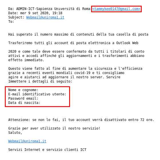 Come capire se una email è un phishing?